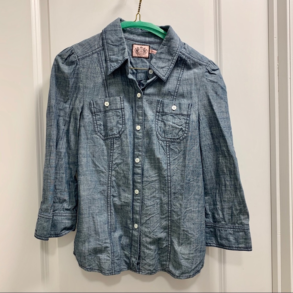 Juicy Couture denim button down